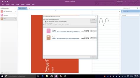 Force-Sync OneNote