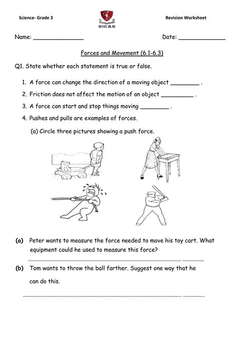Understanding The Forces Worksheet 2 Answer Key