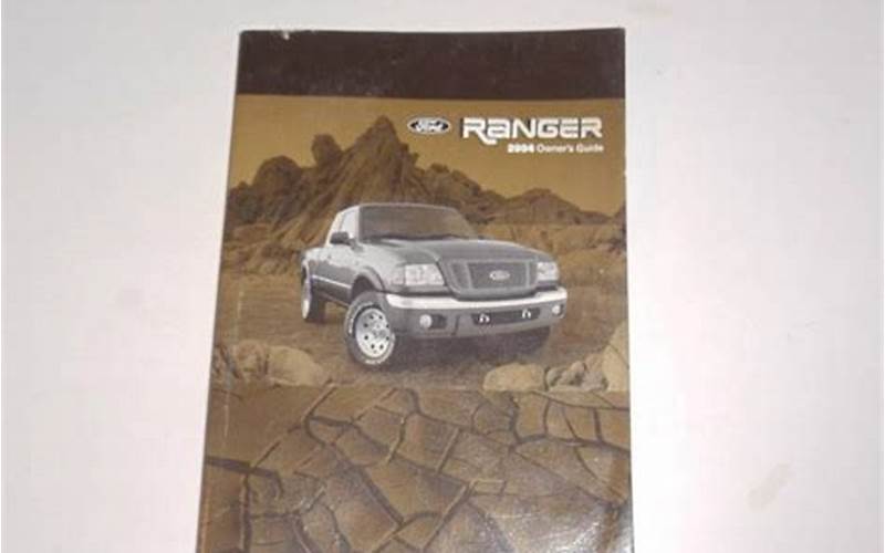 Ford Ranger Owners Manual 2004