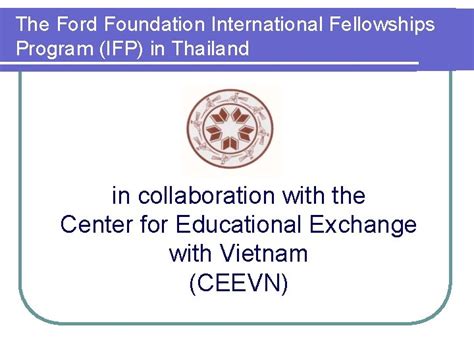 Ford Foundation International Fellowships Program