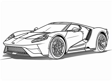 Ford Gt Coloring Sheet Printables