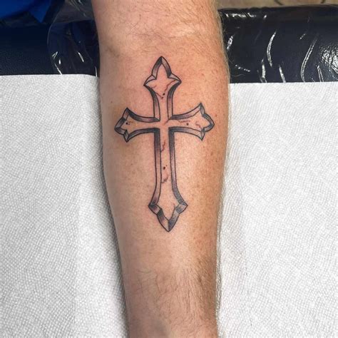 Forearm Cross Tattoo