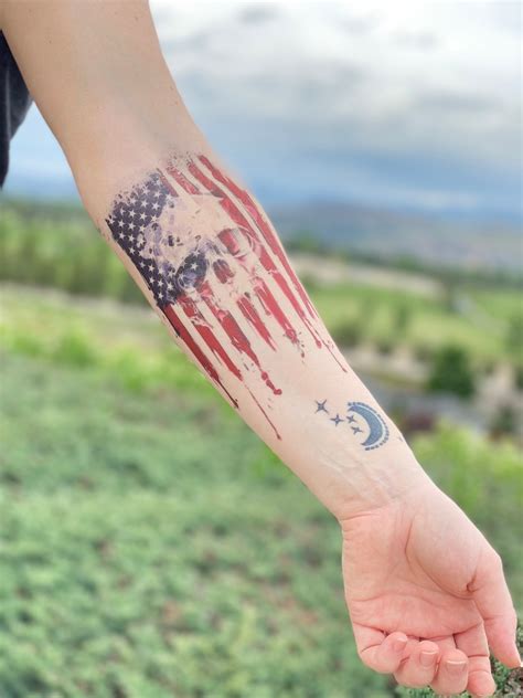Forearm Flag Tattoos