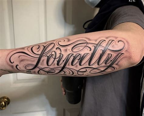 Forearm Last Name Tattoos