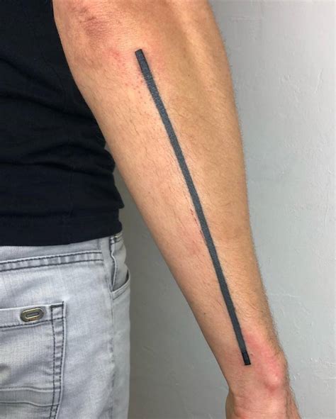 Forearm Line Tattoo