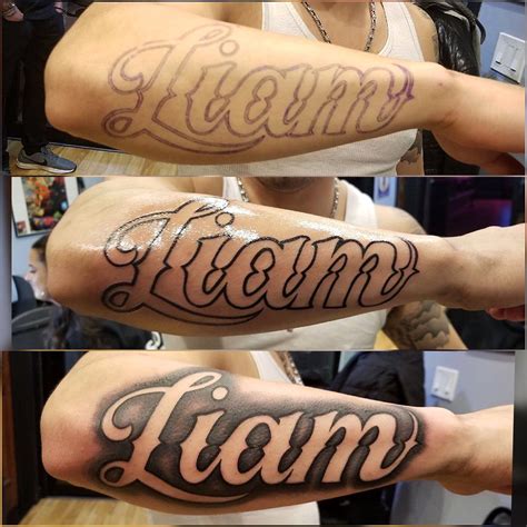 Forearm Name Tattoo Designs