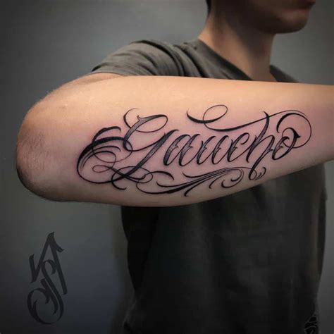 Forearm Script Tattoo