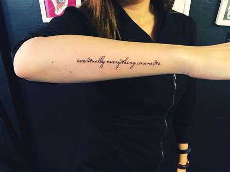 Forearm Wording Tattoo