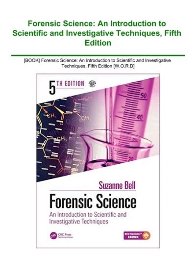 Forensic Science: An Introduction To Scientific And Investigative Techniques Fifth Edition