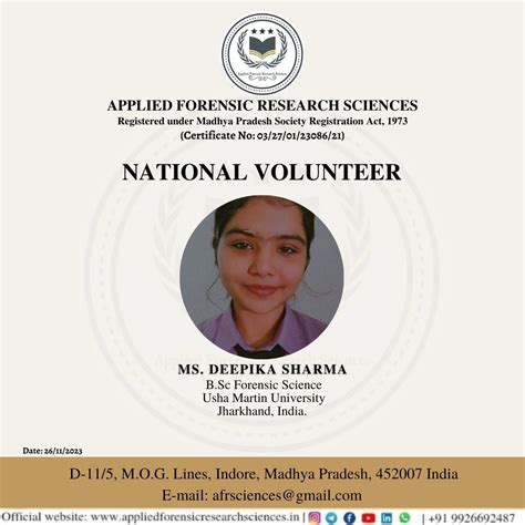 Forensic Science Volunteer Programs