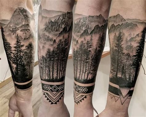 Top 63 Best Forest Sleeve Tattoo Ideas [2021 Inspiration