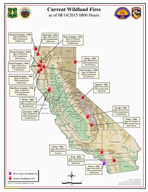 Forest Fire Map Ca