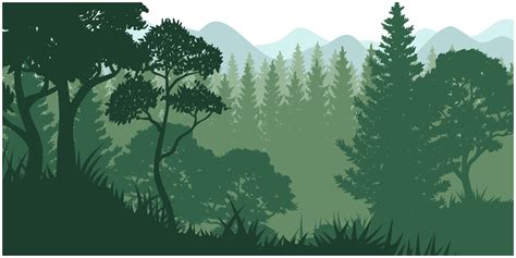 Forest Landscape Vector