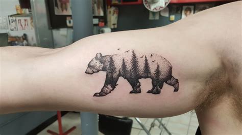 Forest tattoo ideas bear