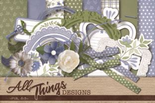 Download Forget Me Not Digital Scrapbook Kit For Silhouette