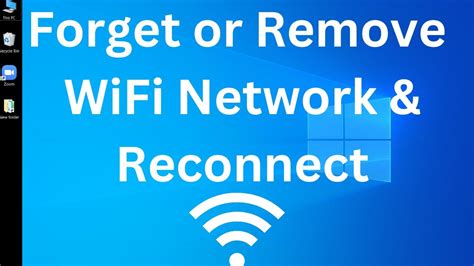 Forget the Wi-Fi Network and Reconnect to It