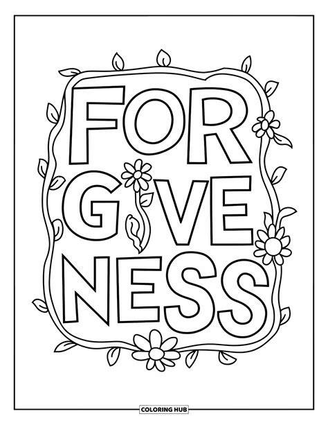 Forgiveness Coloring Pages