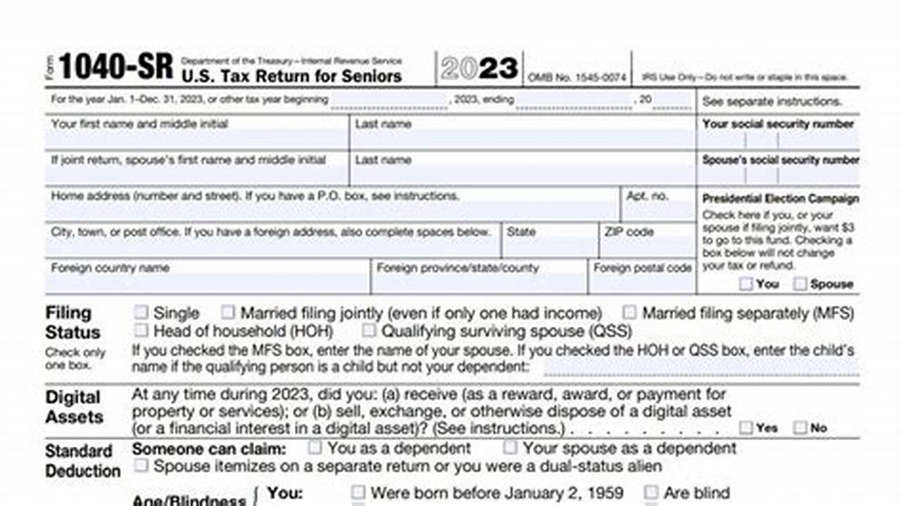 Form 1040sr 2025