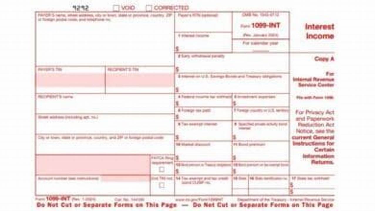 Form 1099-Int 2025
