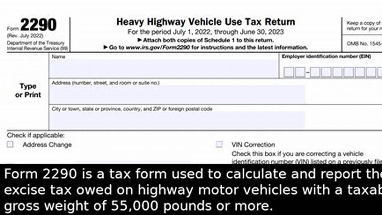 Form 2290 Pdf 2024
