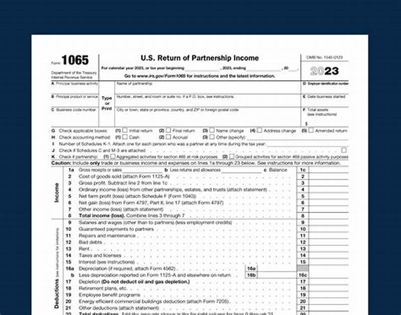 Form 1065 Example