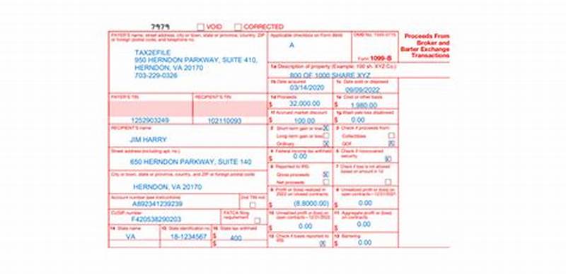 Form 1099-b Example