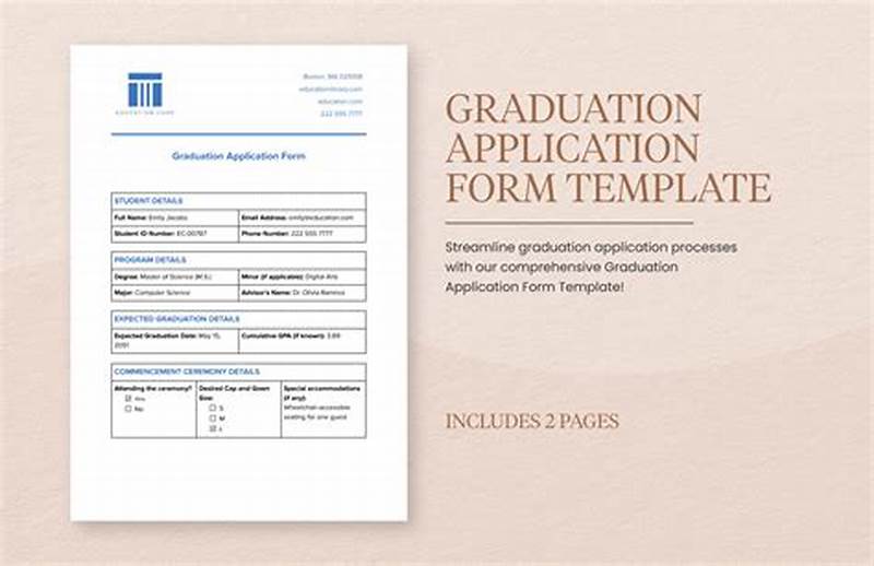 Form For Graduation