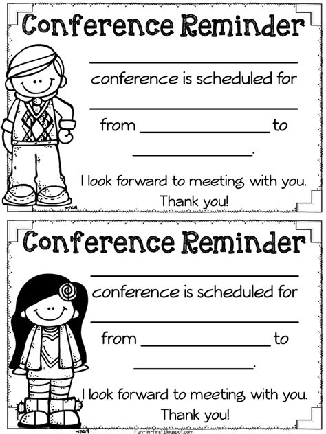 Form For Parent Teacher Conferences Printable