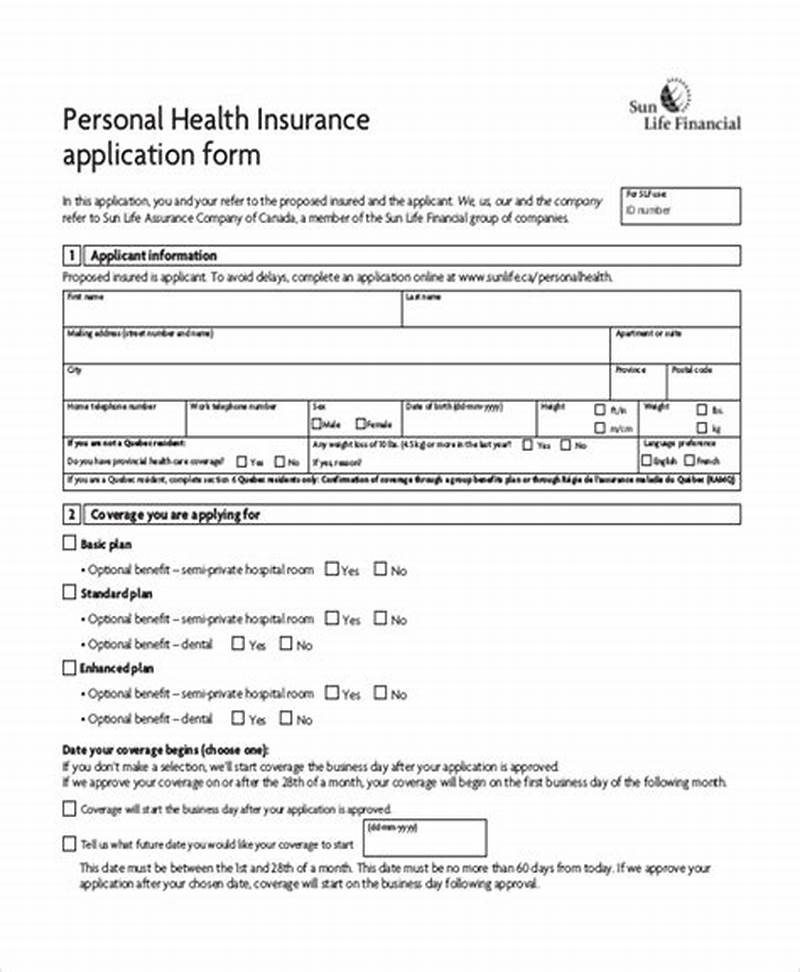 Form To Prove Health Insurance Coverage