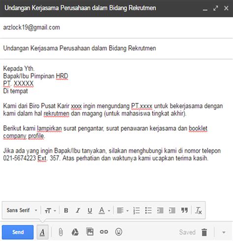 Formal Email in Indonesia