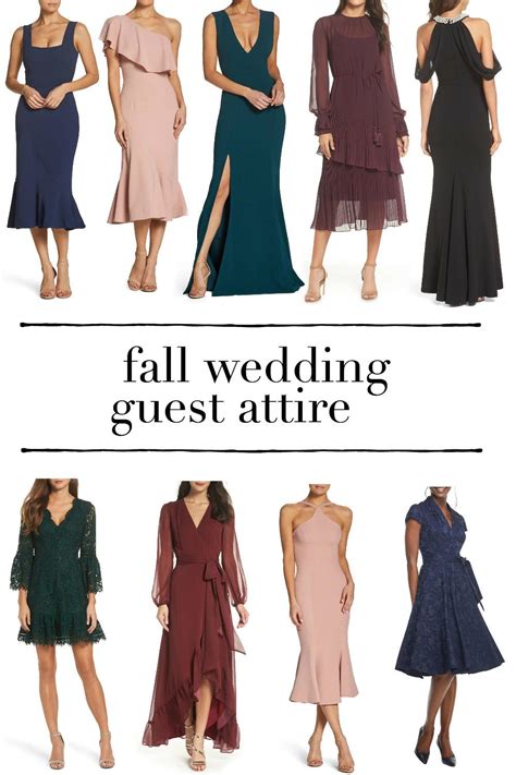 Formal Fall Wedding Attire