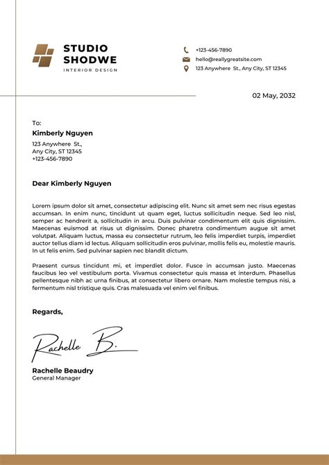 9+ formal letterhead template Company Letterhead