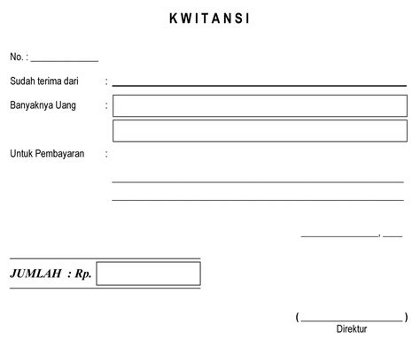 Format Kwitansi Dinas