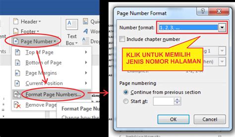 Format Nomor Halaman