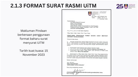 Format Surat Rasmi Uitm Logo