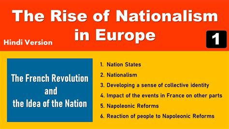 Formation and Growth of Nationalism in Europe