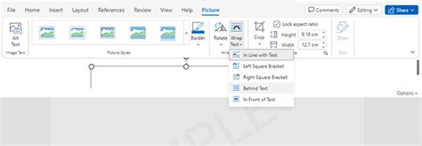 Formatting Picture Watermark: