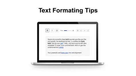 Formatting