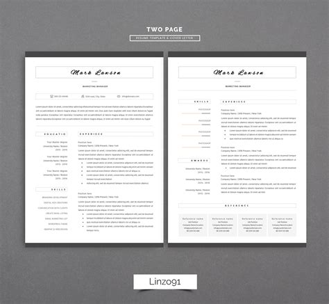 Formatting Word Resume Template For Multiple Pages