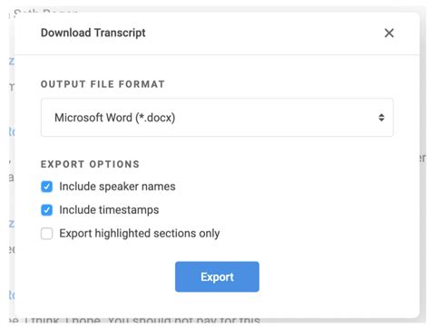 Formatting and Editing Your Downloaded Transcript