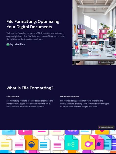 Formatting and Packaging Your Digital File