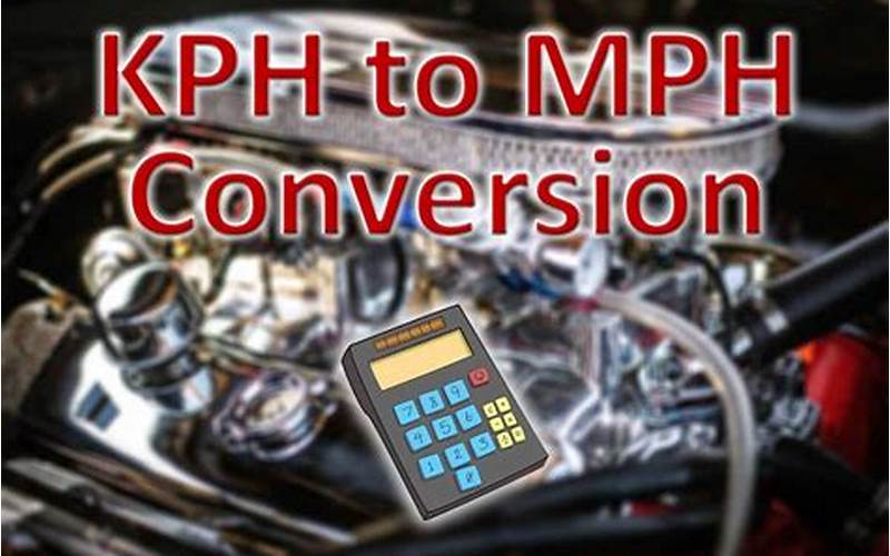 Formula For Converting Kph To Mph