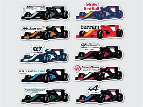 Formula 1 Car Wall Stickers