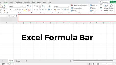 Formula Bar Excel