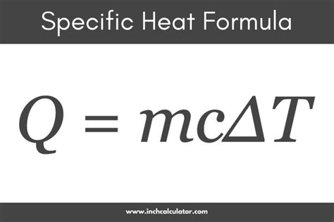 Formula For Specific Heat