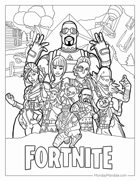 Fornite Coloring Page