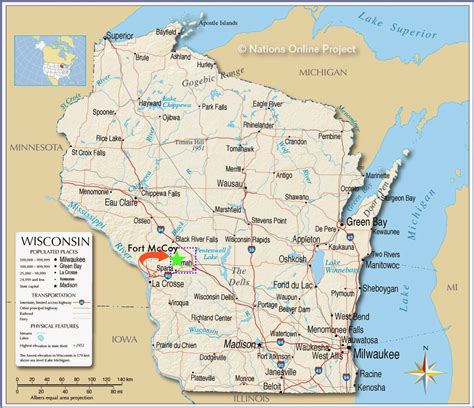 Fort Mccoy Wisconsin Map