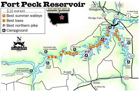 Fort Peck Reservoir Map