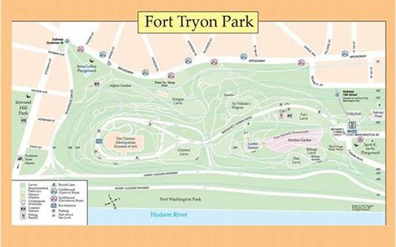 Fort Tryon Park Map