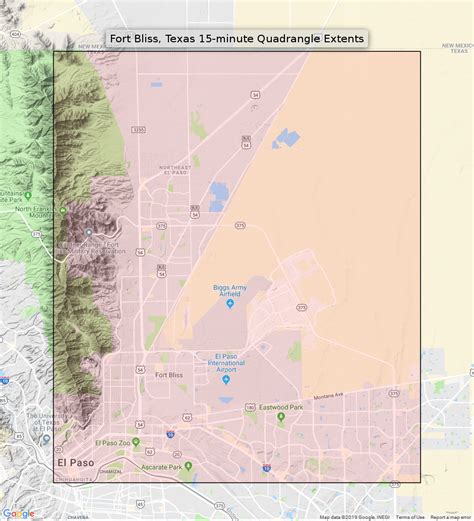 Fort Bliss Zip Code Map